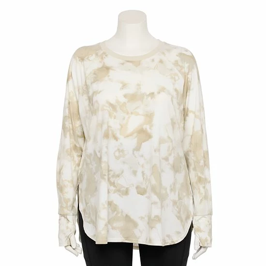 Plus Size Tek Gear® Long Sleeve Tunic Ava Lavender - Image 4