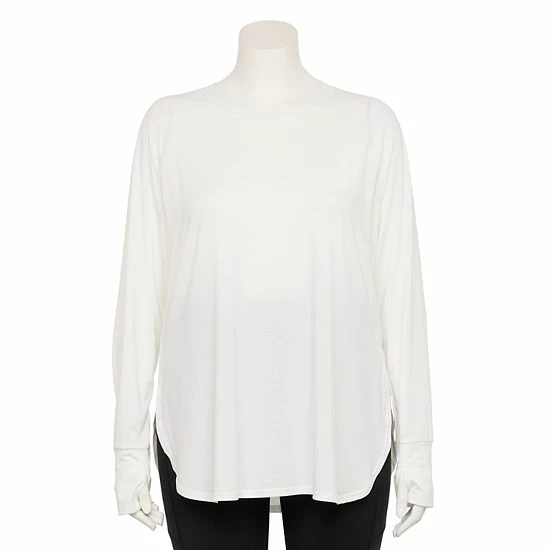 Plus Size Tek Gear® Long Sleeve Tunic Ava Lavender - Image 9