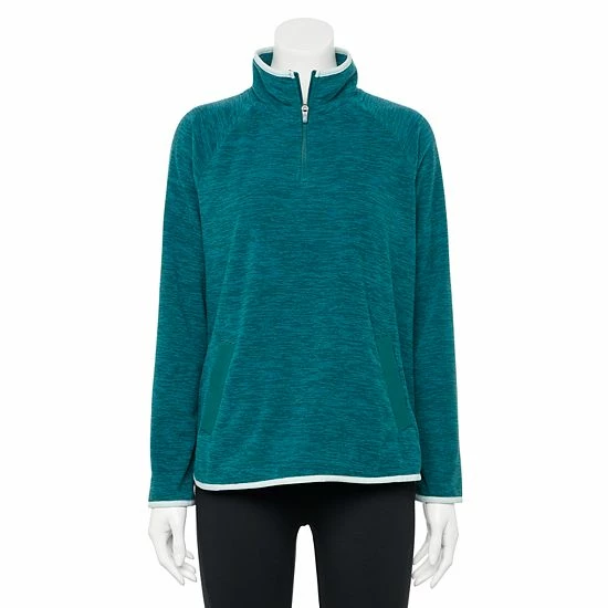 Women's Tek Gear® Microfleece Quarter-Zip Pullover Wetlands - Image 6