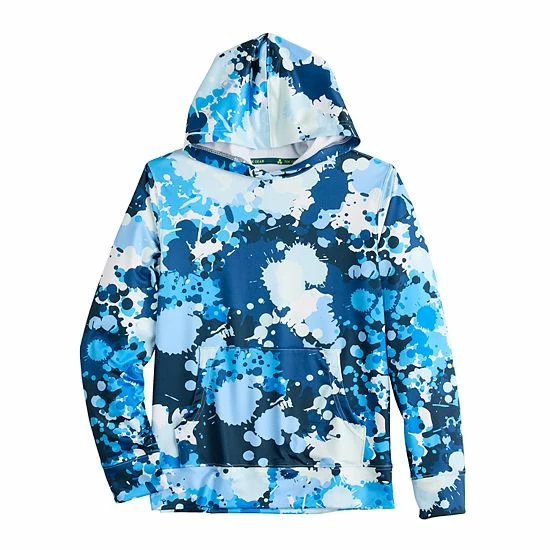 Boys 8-20 Tek Gear® Printed Hoodie In Regular & Husky Blue Splash - Image 5