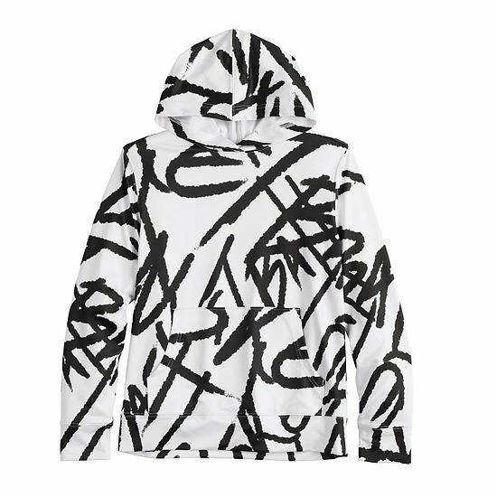 Boys 8-20 Tek Gear® Printed Hoodie In Regular & Husky Blue Splash - Image 7