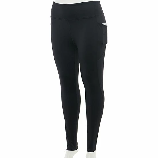 Plus Size Tek Gear® High-Waisted Leggings Knight Green Splatter 8 Plus Size Tek Gear® High-Waisted Leggings Knight Green Splatter - Image 8