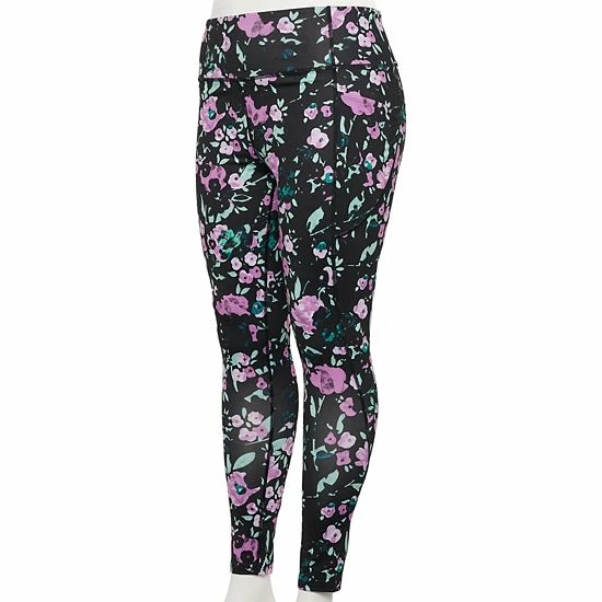 Plus Size Tek Gear® High-Waisted Leggings Knight Green Splatter 10 Plus Size Tek Gear® High-Waisted Leggings Knight Green Splatter - Image 10