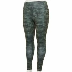Plus Size Tek Gear® High-Waisted Leggings Knight Green Splatter 32 Plus Size Tek Gear® High-Waisted Leggings Knight Green Splatter -Tek Gear Shop unnamed file 1095