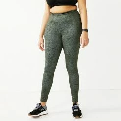 Plus Size Tek Gear® High-Waisted Leggings Knight Green Splatter 38 Plus Size Tek Gear® High-Waisted Leggings Knight Green Splatter -Tek Gear Shop unnamed file 1101