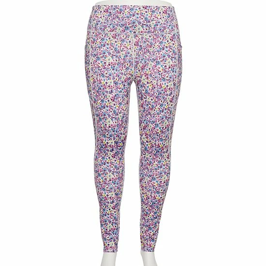 Plus Size Tek Gear® High-Waisted Leggings Knight Green Splatter 20 Plus Size Tek Gear® High-Waisted Leggings Knight Green Splatter - Image 20
