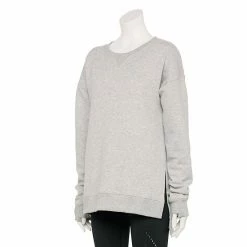 Women's Tek Gear® Ultrasoft Fleece Crewneck Tunic Metro Heather