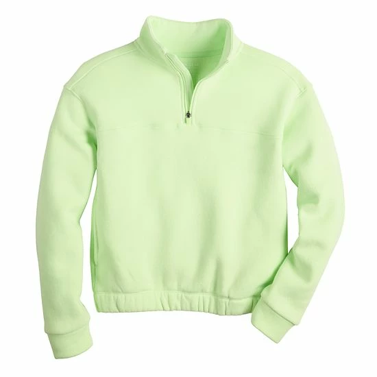 Girls 7-16 Tek Gear® Ultrasoft Fleece 1/4 Zip Pullover In Regular & Plus Strawberry Malt Berry 6 Girls 7-16 Tek Gear® Ultrasoft Fleece 1/4 Zip Pullover In Regular & Plus Strawberry Malt Berry - Image 6