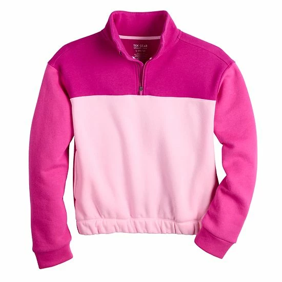 Girls 7-16 Tek Gear® Ultrasoft Fleece 1/4 Zip Pullover In Regular & Plus Strawberry Malt Berry 8 Girls 7-16 Tek Gear® Ultrasoft Fleece 1/4 Zip Pullover In Regular & Plus Strawberry Malt Berry - Image 8