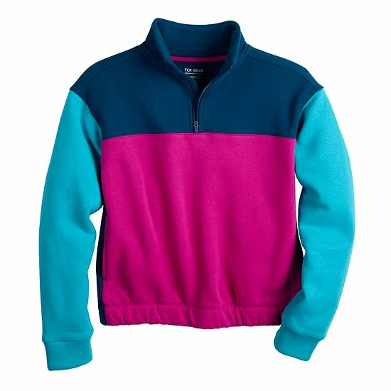 Girls 7-16 Tek Gear® Ultrasoft Fleece 1/4 Zip Pullover In Regular & Plus Strawberry Malt Berry 9 Girls 7-16 Tek Gear® Ultrasoft Fleece 1/4 Zip Pullover In Regular & Plus Strawberry Malt Berry - Image 9