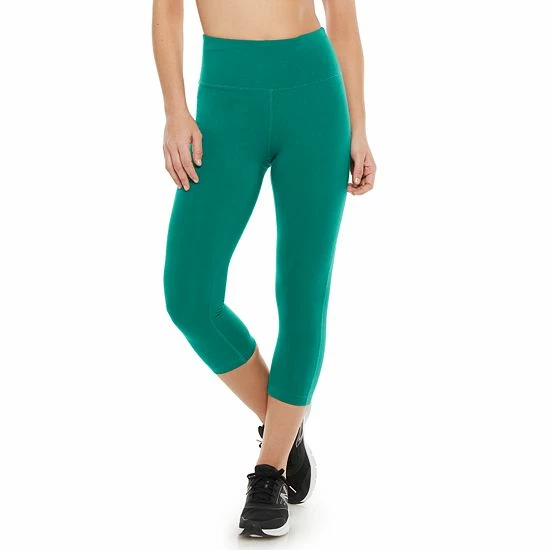 Women's Tek Gear® Essential High-Waisted Capri Leggings Purple Cheetah - Image 13