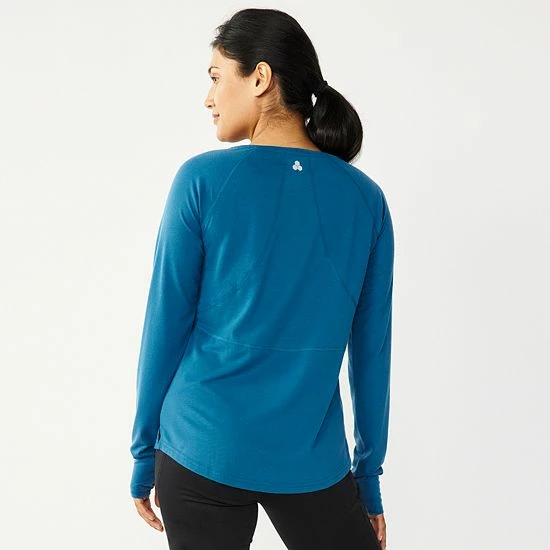 Women's Tek Gear® Soft Touch Tee Sage Camo 2 Women's Tek Gear® Soft Touch Tee Sage Camo - Image 2