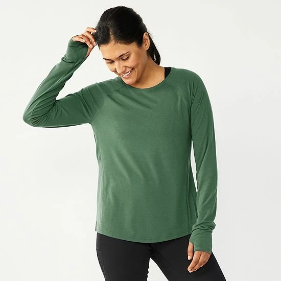 Women's Tek Gear® Soft Touch Tee Sage Camo 13 Women's Tek Gear® Soft Touch Tee Sage Camo - Image 13