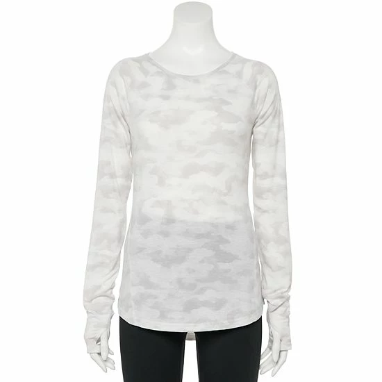 Women's Tek Gear® Soft Touch Tee Sage Camo 16 Women's Tek Gear® Soft Touch Tee Sage Camo - Image 16