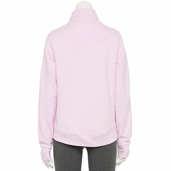 Women's Tek Gear® Quarter-Zip Ultrasoft Fleece Jacket Natural Scallop - Image 2