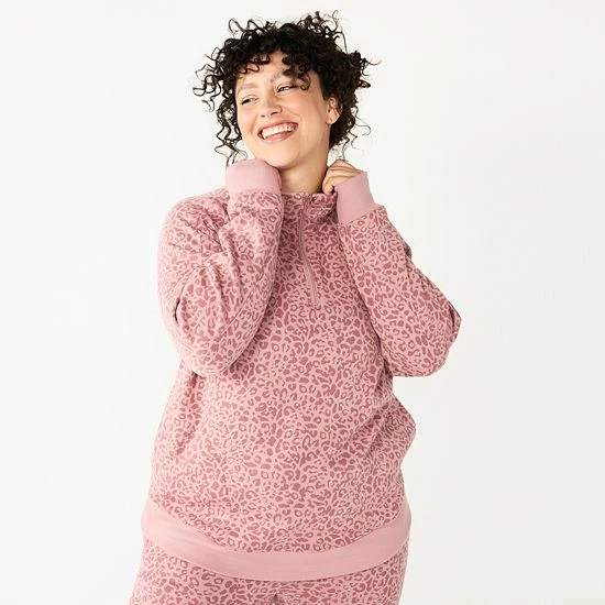 Women's Tek Gear® Quarter-Zip Ultrasoft Fleece Jacket Natural Scallop - Image 15