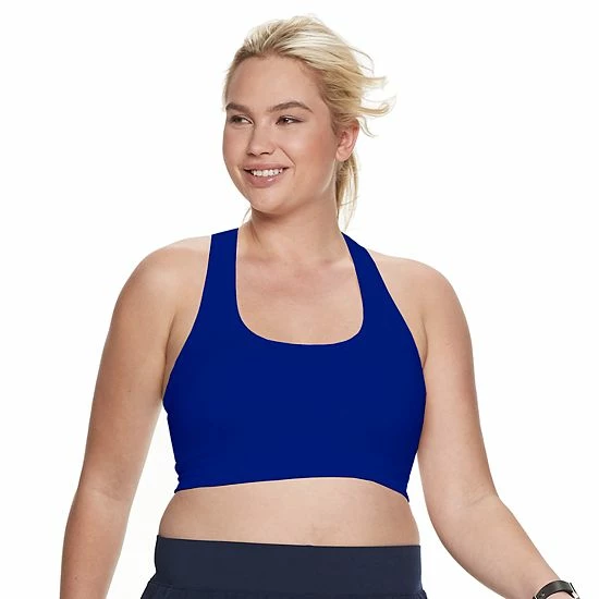 Plus Size Tek Gear® Seamless Low-Impact Sports Bra Dream Green Acid Wash - Image 9