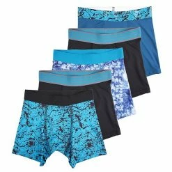 Boys Tek Gear 5-Pack Athletic Boxer Briefs Gray Camo