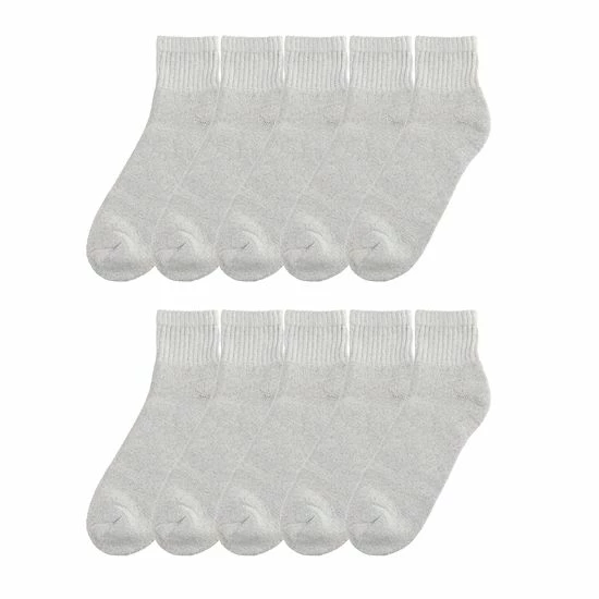 Men's Tek Gear® 10-pack Quarter Socks Heather Gray 3 Men's Tek Gear® 10-pack Quarter Socks Heather Gray - Image 3