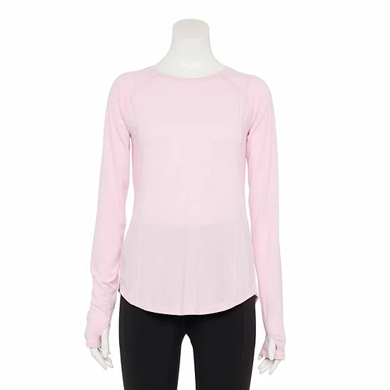 Women's Tek Gear® Soft Touch Long-Sleeve Tee Shy Green - Image 5