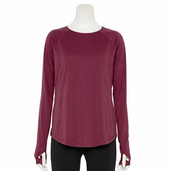 Women's Tek Gear® Soft Touch Long-Sleeve Tee Shy Green - Image 10