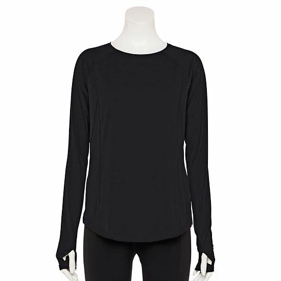 Women's Tek Gear® Soft Touch Long-Sleeve Tee Shy Green - Image 11