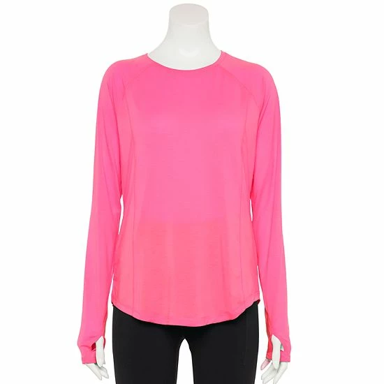Women's Tek Gear® Soft Touch Long-Sleeve Tee Shy Green - Image 12