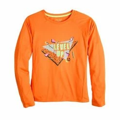 Girls 7-16 Tek Gear® Long Sleeve Graphic Tee In Regular & Plus Pink Adventure