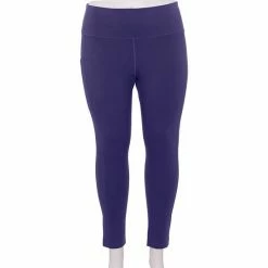 Plus Size Tek Gear® Pocket High-Waisted 7/8 Leggings Chilled Wine