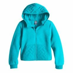 Girls 7-16 Tek Gear® Full-Zip Cozy Fleece Jacket Tremendous Teal