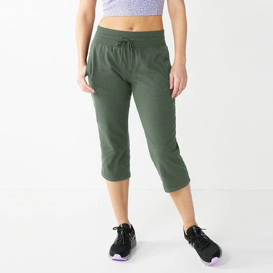 Women's Tek Gear® Essential Straight-Leg Workout Capris Spectacular Teal - Image 7