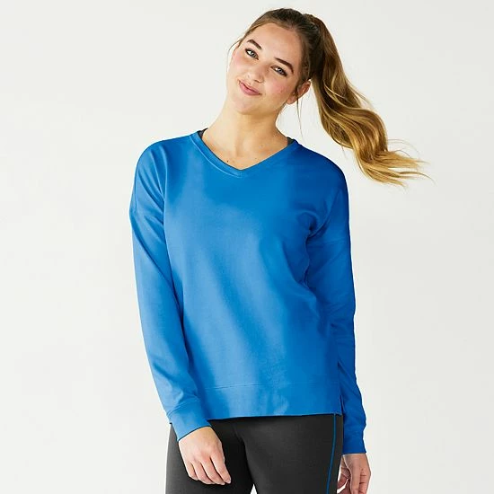 Women's Tek Gear® French Terry Sweatshirt Wild Flamingo - Image 7