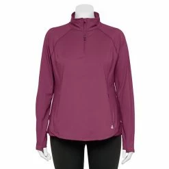 Plus Size Tek Gear® Quarter-Zip Performance Jacket Black -Tek Gear Shop unnamed file 2277