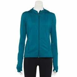Women's Tek Gear® Performance Hooded Fleece Jacket Natural Scallop -Tek Gear Shop unnamed file 2320