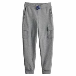 Boys 8-20 Tek Gear® Ultrasoft Cargo Joggers In Regular & Husky Light Gray