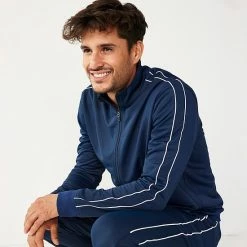 Men's Tek Gear® Tricot Jacket Hawk Gray