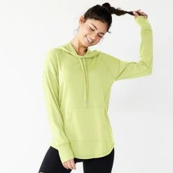 Women's Tek Gear® Hooded French Terry Tunic Black