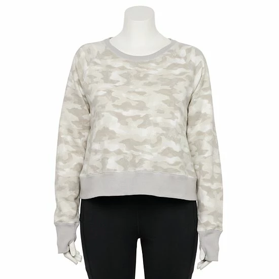 Plus Size Tek Gear® Ultrasoft Oversized Fleece Sweatshirt Sierra Valley - Image 9