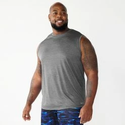 Big & Tall Tek Gear® Dry Tek Muscle Tee Cherry Black