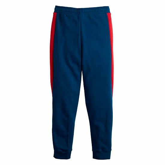 Kids 7-20 Tek Gear® Colorblock Ultrasoft Fleece Joggers In Regular & Husky Light Gray Heather - Image 2