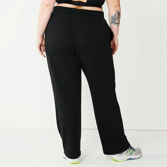 Plus Size Tek Gear® Stretch Fleece Pants Smokey Slate - Image 2