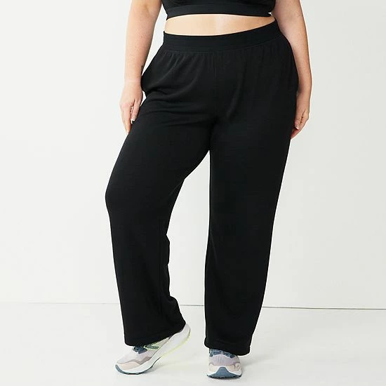 Plus Size Tek Gear® Stretch Fleece Pants Smokey Slate - Image 6