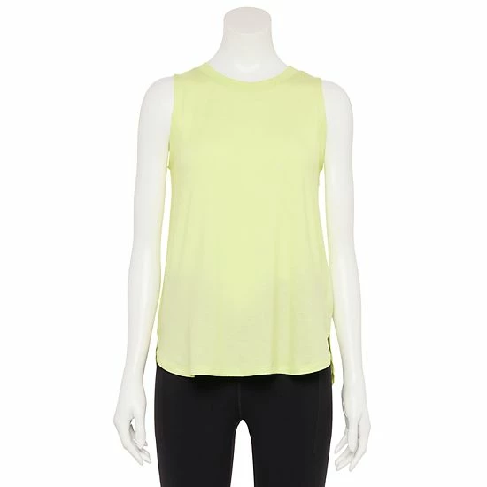 Women's Tek Gear® Easy High-Low Tank Green Romantica - Image 6