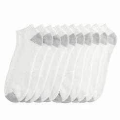 Big & Tall Tek Gear® 10-pack Low-Cut Socks White