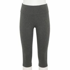 Women's Tek Gear® Essential High-Waisted Skimmer Capri Leggings Black