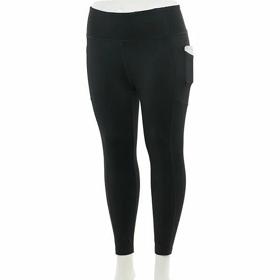 Plus Size Tek Gear® Performance 7/8 Leggings Black - Image 3
