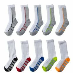 Boys Tek Gear® Lightweight 10-Pack Performance Crew Socks Black -Tek Gear Shop unnamed file 3321