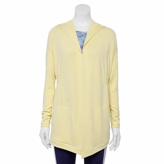 Women's Tek Gear® French Terry Hooded Wrap Charcoal - Image 6