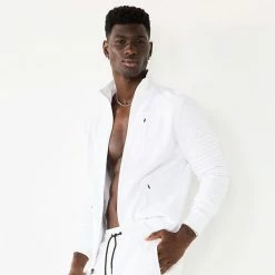 Men's Tek Gear® Moto Track Jacket Modern White