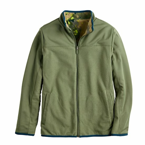 Boys 8-20 Tek Gear® Reversible Jacket In Regular & Husky Olive Meadow - Image 6